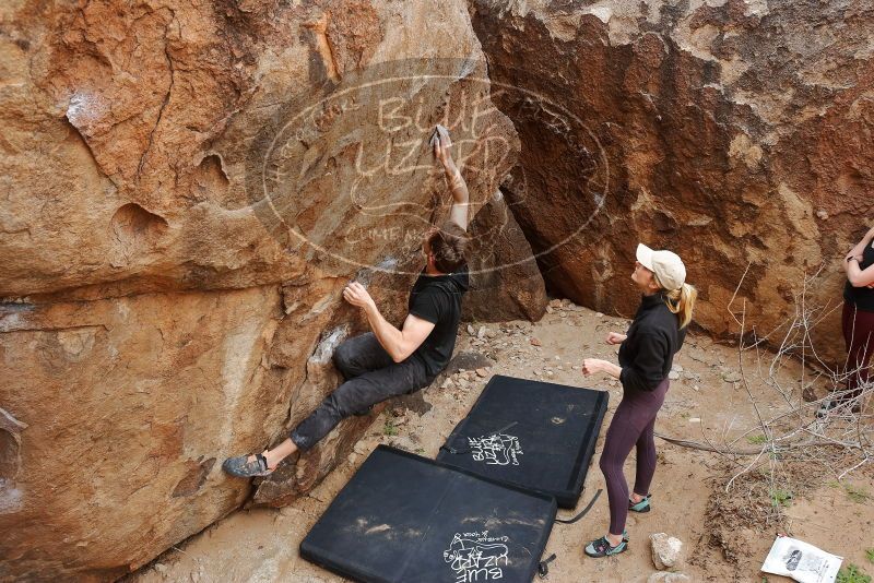 Bouldering in Hueco Tanks on 02/28/2020 with Blue Lizard Climbing and Yoga

Filename: SRM_20200228_1456131.jpg
Aperture: f/5.6
Shutter Speed: 1/250
Body: Canon EOS-1D Mark II
Lens: Canon EF 16-35mm f/2.8 L
