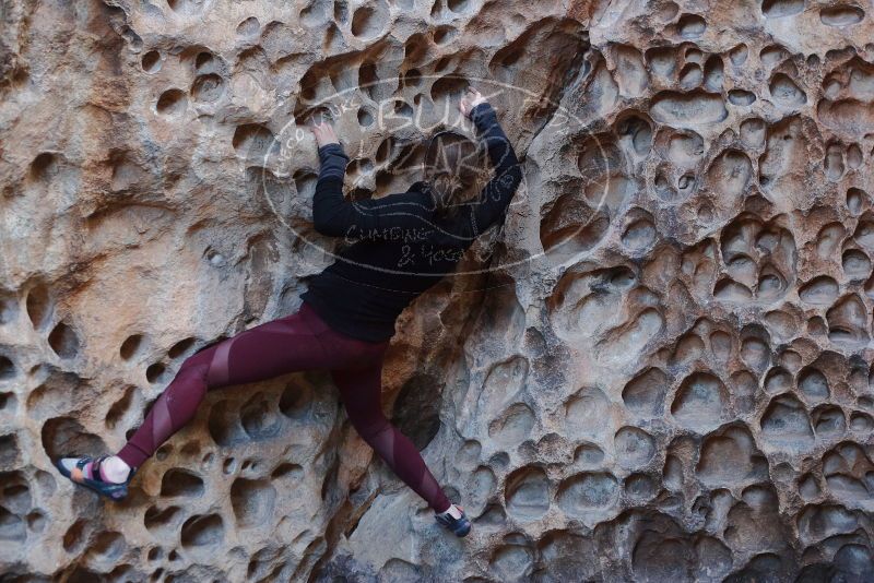 Bouldering in Hueco Tanks on 02/28/2020 with Blue Lizard Climbing and Yoga

Filename: SRM_20200228_1650380.jpg
Aperture: f/3.5
Shutter Speed: 1/100
Body: Canon EOS-1D Mark II
Lens: Canon EF 50mm f/1.8 II