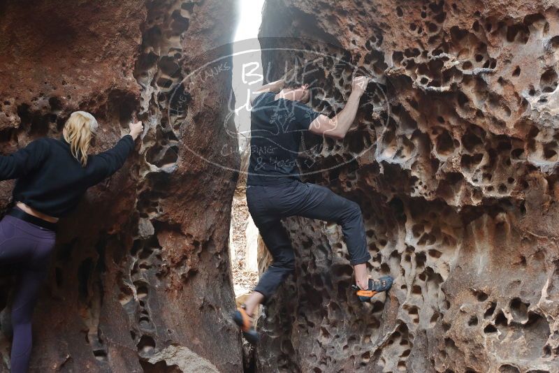 Bouldering in Hueco Tanks on 02/28/2020 with Blue Lizard Climbing and Yoga

Filename: SRM_20200228_1651430.jpg
Aperture: f/4.0
Shutter Speed: 1/100
Body: Canon EOS-1D Mark II
Lens: Canon EF 50mm f/1.8 II