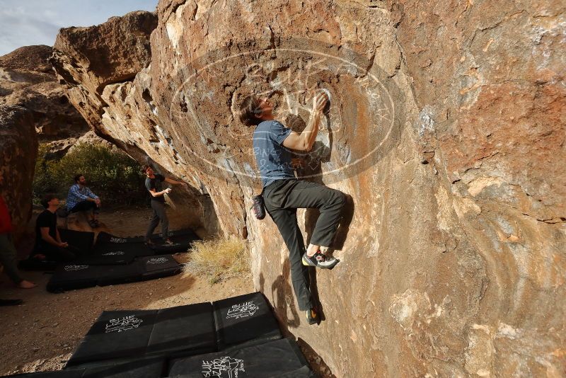 Bouldering in Hueco Tanks on 02/28/2020 with Blue Lizard Climbing and Yoga

Filename: SRM_20200228_1749180.jpg
Aperture: f/7.1
Shutter Speed: 1/500
Body: Canon EOS-1D Mark II
Lens: Canon EF 16-35mm f/2.8 L