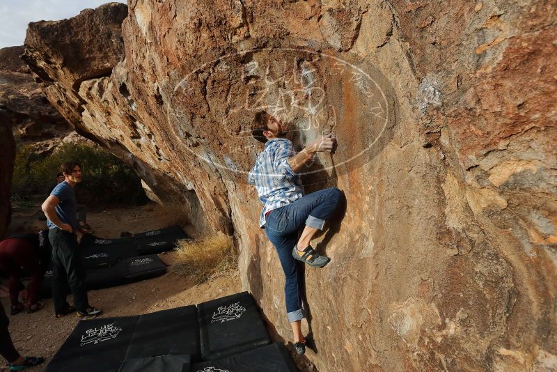 Bouldering in Hueco Tanks on 02/28/2020 with Blue Lizard Climbing and Yoga

Filename: SRM_20200228_1752230.jpg
Aperture: f/7.1
Shutter Speed: 1/400
Body: Canon EOS-1D Mark II
Lens: Canon EF 16-35mm f/2.8 L