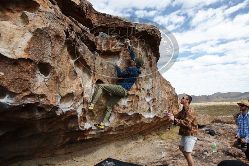 Bouldering in Hueco Tanks on 02/29/2020 with Blue Lizard Climbing and Yoga

Filename: SRM_20200229_1109480.jpg
Aperture: f/5.0
Shutter Speed: 1/400
Body: Canon EOS-1D Mark II
Lens: Canon EF 16-35mm f/2.8 L