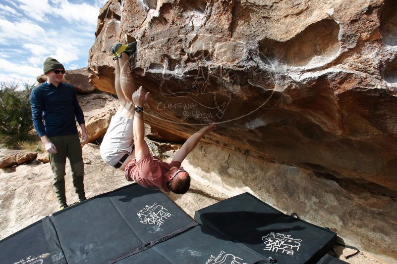 Bouldering in Hueco Tanks on 02/29/2020 with Blue Lizard Climbing and Yoga

Filename: SRM_20200229_1135210.jpg
Aperture: f/5.6
Shutter Speed: 1/320
Body: Canon EOS-1D Mark II
Lens: Canon EF 16-35mm f/2.8 L