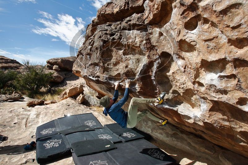 Bouldering in Hueco Tanks on 02/29/2020 with Blue Lizard Climbing and Yoga

Filename: SRM_20200229_1200230.jpg
Aperture: f/8.0
Shutter Speed: 1/250
Body: Canon EOS-1D Mark II
Lens: Canon EF 16-35mm f/2.8 L