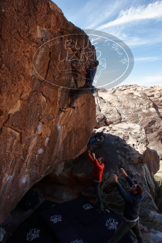 Bouldering in Hueco Tanks on 02/29/2020 with Blue Lizard Climbing and Yoga

Filename: SRM_20200229_1243040.jpg
Aperture: f/8.0
Shutter Speed: 1/400
Body: Canon EOS-1D Mark II
Lens: Canon EF 16-35mm f/2.8 L