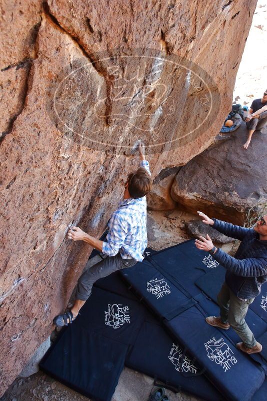 Bouldering in Hueco Tanks on 02/29/2020 with Blue Lizard Climbing and Yoga

Filename: SRM_20200229_1246220.jpg
Aperture: f/5.6
Shutter Speed: 1/200
Body: Canon EOS-1D Mark II
Lens: Canon EF 16-35mm f/2.8 L