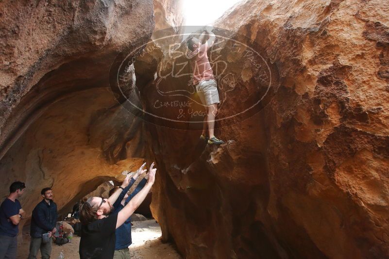 Bouldering in Hueco Tanks on 02/29/2020 with Blue Lizard Climbing and Yoga

Filename: SRM_20200229_1405110.jpg
Aperture: f/6.3
Shutter Speed: 1/250
Body: Canon EOS-1D Mark II
Lens: Canon EF 16-35mm f/2.8 L