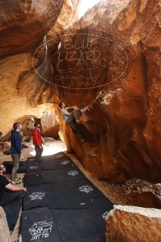 Bouldering in Hueco Tanks on 02/29/2020 with Blue Lizard Climbing and Yoga

Filename: SRM_20200229_1412200.jpg
Aperture: f/5.0
Shutter Speed: 1/250
Body: Canon EOS-1D Mark II
Lens: Canon EF 16-35mm f/2.8 L