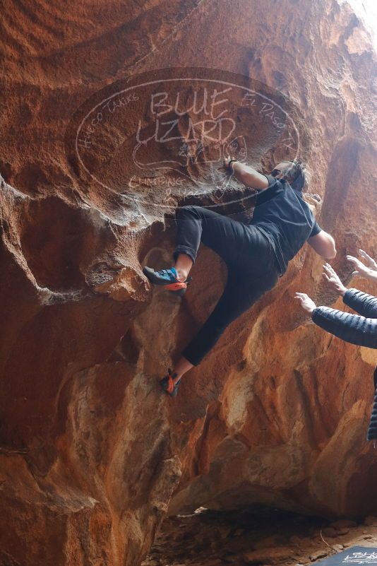 Bouldering in Hueco Tanks on 02/29/2020 with Blue Lizard Climbing and Yoga

Filename: SRM_20200229_1426370.jpg
Aperture: f/2.8
Shutter Speed: 1/250
Body: Canon EOS-1D Mark II
Lens: Canon EF 50mm f/1.8 II