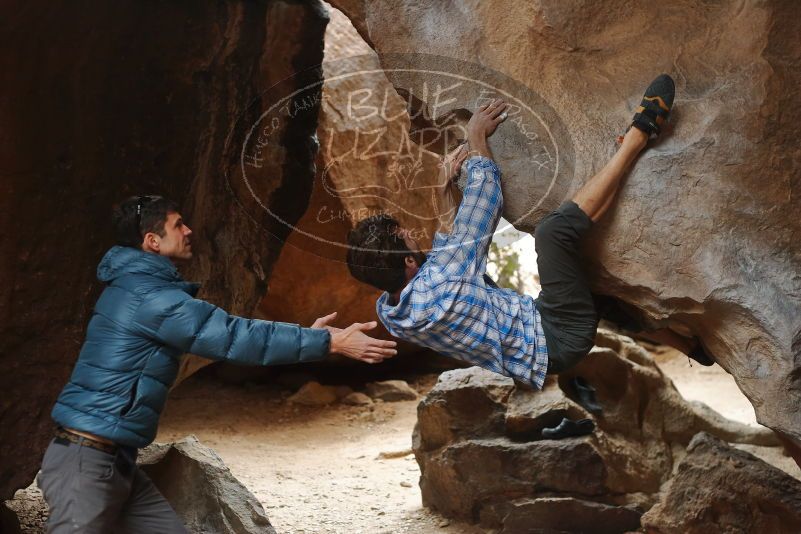 Bouldering in Hueco Tanks on 02/29/2020 with Blue Lizard Climbing and Yoga

Filename: SRM_20200229_1438580.jpg
Aperture: f/2.8
Shutter Speed: 1/250
Body: Canon EOS-1D Mark II
Lens: Canon EF 50mm f/1.8 II