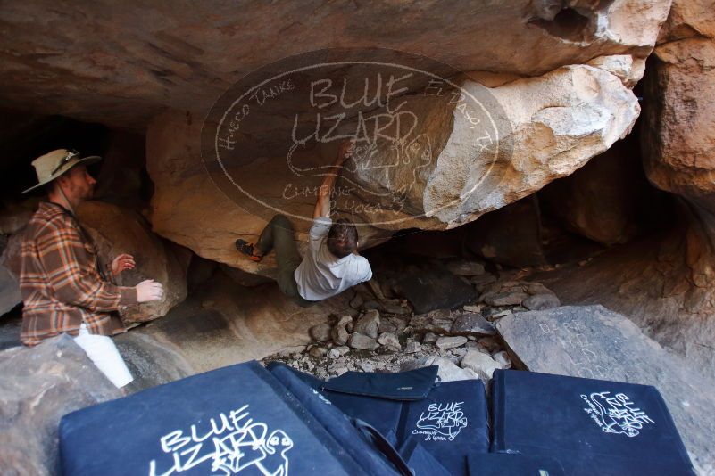 Bouldering in Hueco Tanks on 02/29/2020 with Blue Lizard Climbing and Yoga

Filename: SRM_20200229_1543080.jpg
Aperture: f/2.8
Shutter Speed: 1/250
Body: Canon EOS-1D Mark II
Lens: Canon EF 16-35mm f/2.8 L