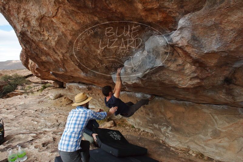 Bouldering in Hueco Tanks on 02/29/2020 with Blue Lizard Climbing and Yoga

Filename: SRM_20200229_1636440.jpg
Aperture: f/13.0
Shutter Speed: 1/250
Body: Canon EOS-1D Mark II
Lens: Canon EF 16-35mm f/2.8 L