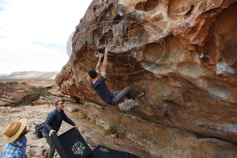 Bouldering in Hueco Tanks on 02/29/2020 with Blue Lizard Climbing and Yoga

Filename: SRM_20200229_1637410.jpg
Aperture: f/5.0
Shutter Speed: 1/400
Body: Canon EOS-1D Mark II
Lens: Canon EF 16-35mm f/2.8 L