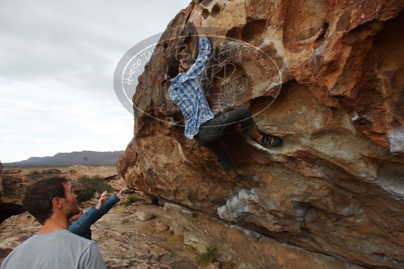 Bouldering in Hueco Tanks on 02/29/2020 with Blue Lizard Climbing and Yoga

Filename: SRM_20200229_1658260.jpg
Aperture: f/7.1
Shutter Speed: 1/400
Body: Canon EOS-1D Mark II
Lens: Canon EF 16-35mm f/2.8 L