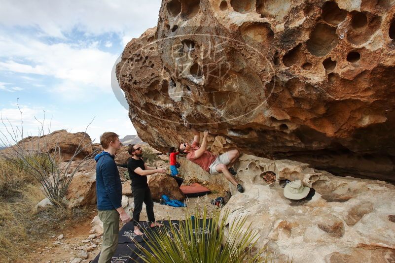Bouldering in Hueco Tanks on 02/29/2020 with Blue Lizard Climbing and Yoga

Filename: SRM_20200229_1710510.jpg
Aperture: f/8.0
Shutter Speed: 1/400
Body: Canon EOS-1D Mark II
Lens: Canon EF 16-35mm f/2.8 L