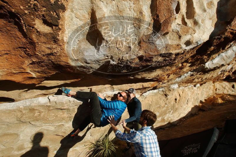 Bouldering in Hueco Tanks on 02/29/2020 with Blue Lizard Climbing and Yoga

Filename: SRM_20200229_1801130.jpg
Aperture: f/6.3
Shutter Speed: 1/400
Body: Canon EOS-1D Mark II
Lens: Canon EF 16-35mm f/2.8 L