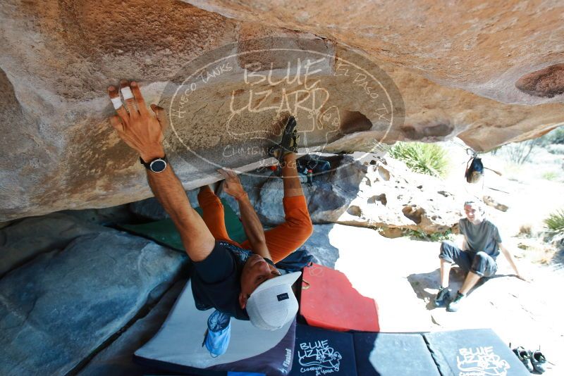 Bouldering in Hueco Tanks on 03/07/2020 with Blue Lizard Climbing and Yoga

Filename: SRM_20200307_1141560.jpg
Aperture: f/5.6
Shutter Speed: 1/200
Body: Canon EOS-1D Mark II
Lens: Canon EF 16-35mm f/2.8 L