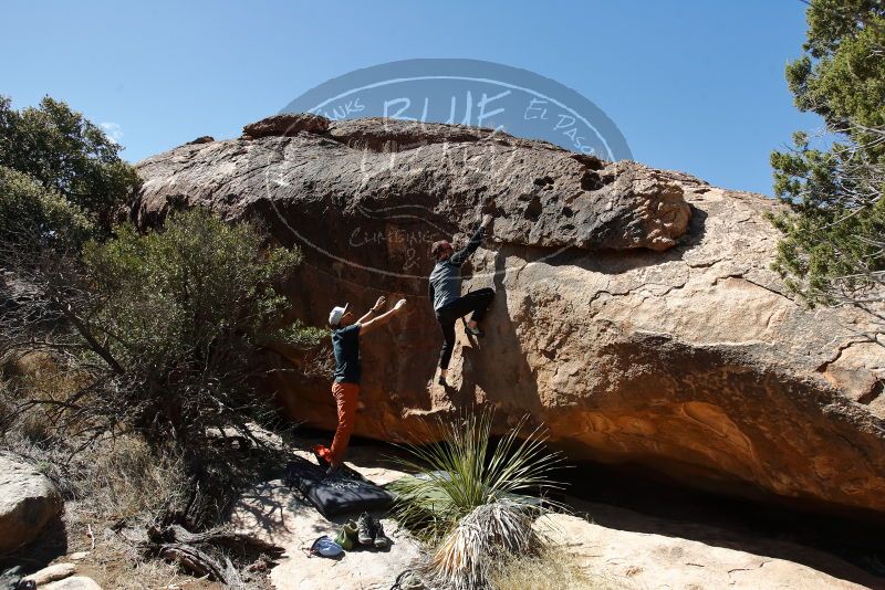 Bouldering in Hueco Tanks on 03/07/2020 with Blue Lizard Climbing and Yoga

Filename: SRM_20200307_1336350.jpg
Aperture: f/5.6
Shutter Speed: 1/640
Body: Canon EOS-1D Mark II
Lens: Canon EF 16-35mm f/2.8 L