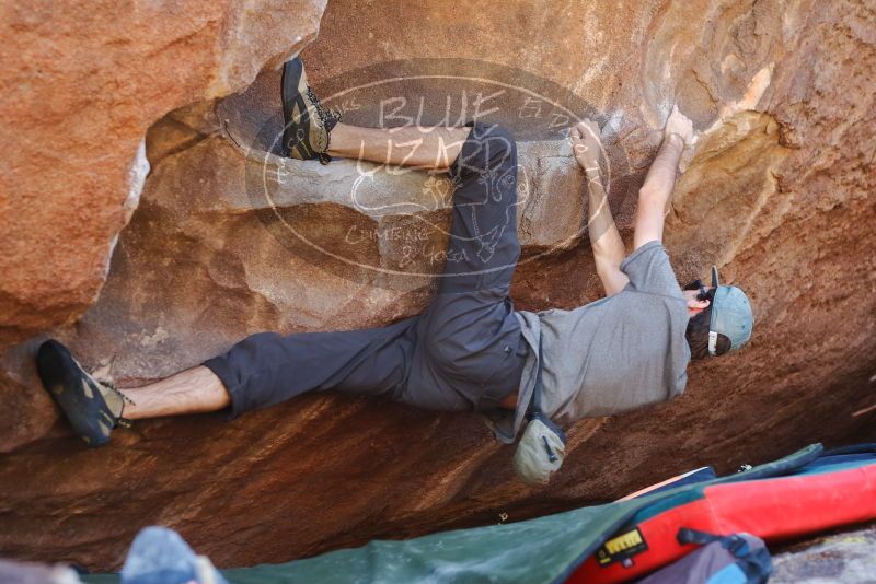 Bouldering in Hueco Tanks on 03/07/2020 with Blue Lizard Climbing and Yoga

Filename: SRM_20200307_1458000.jpg
Aperture: f/3.5
Shutter Speed: 1/160
Body: Canon EOS-1D Mark II
Lens: Canon EF 50mm f/1.8 II