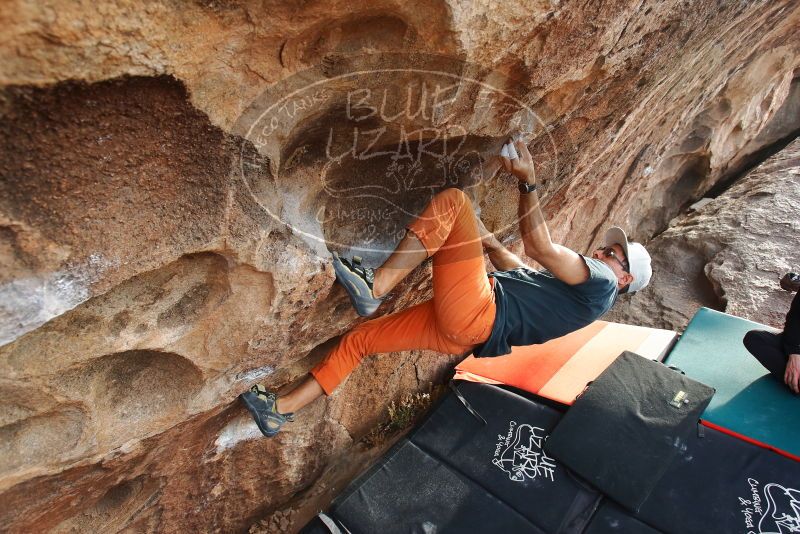 Bouldering in Hueco Tanks on 03/07/2020 with Blue Lizard Climbing and Yoga

Filename: SRM_20200307_1752060.jpg
Aperture: f/4.5
Shutter Speed: 1/250
Body: Canon EOS-1D Mark II
Lens: Canon EF 16-35mm f/2.8 L