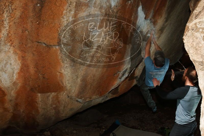 Bouldering in Hueco Tanks on 03/06/2020 with Blue Lizard Climbing and Yoga

Filename: SRM_20200306_1233210.jpg
Aperture: f/8.0
Shutter Speed: 1/250
Body: Canon EOS-1D Mark II
Lens: Canon EF 16-35mm f/2.8 L