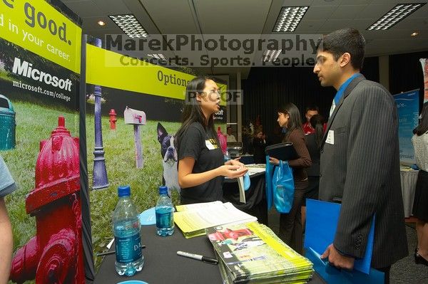 The Asian Business Students Association (ABSA) and the Hispanic Business Student Association (HBSA) hosted the career fair in the San Jacinto Residence Hall, Tuesday, February 6, 2007.

Filename: SRM_20070206_1823367.jpg
Aperture: f/6.3
Shutter Speed: 1/250
Body: Canon EOS-1D Mark II
Lens: Sigma 15-30mm f/3.5-4.5 EX Aspherical DG DF