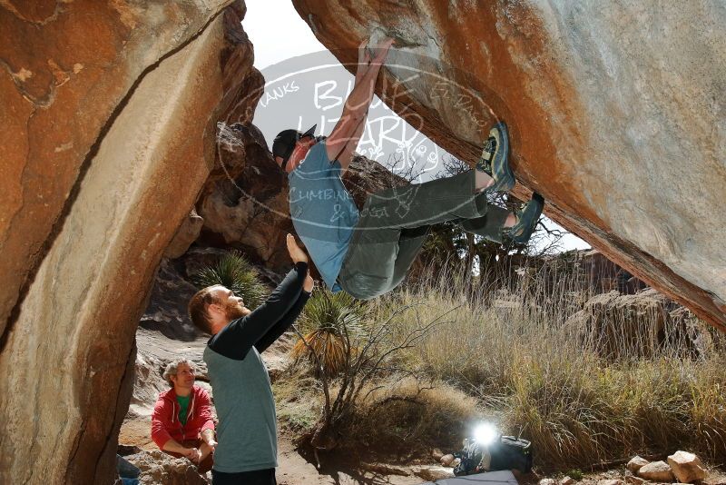 Bouldering in Hueco Tanks on 03/06/2020 with Blue Lizard Climbing and Yoga

Filename: SRM_20200306_1242390.jpg
Aperture: f/8.0
Shutter Speed: 1/250
Body: Canon EOS-1D Mark II
Lens: Canon EF 16-35mm f/2.8 L