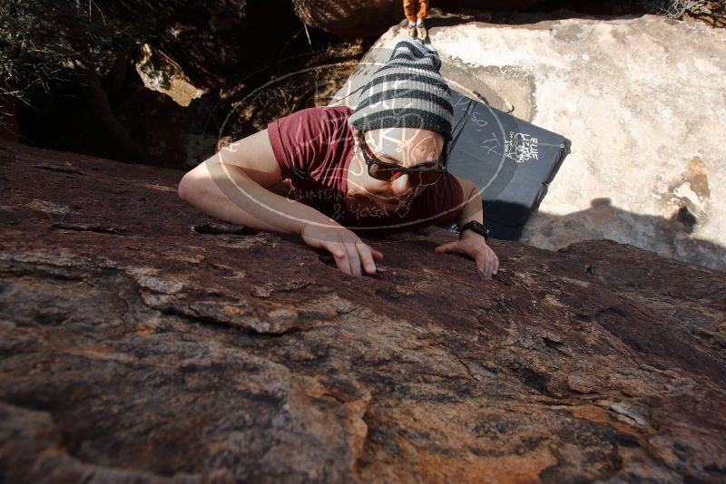 Bouldering in Hueco Tanks on 03/06/2020 with Blue Lizard Climbing and Yoga

Filename: SRM_20200306_1306140.jpg
Aperture: f/10.0
Shutter Speed: 1/320
Body: Canon EOS-1D Mark II
Lens: Canon EF 16-35mm f/2.8 L