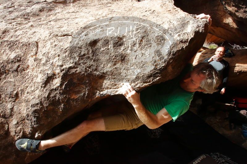 Bouldering in Hueco Tanks on 03/06/2020 with Blue Lizard Climbing and Yoga

Filename: SRM_20200306_1434231.jpg
Aperture: f/16.0
Shutter Speed: 1/250
Body: Canon EOS-1D Mark II
Lens: Canon EF 16-35mm f/2.8 L