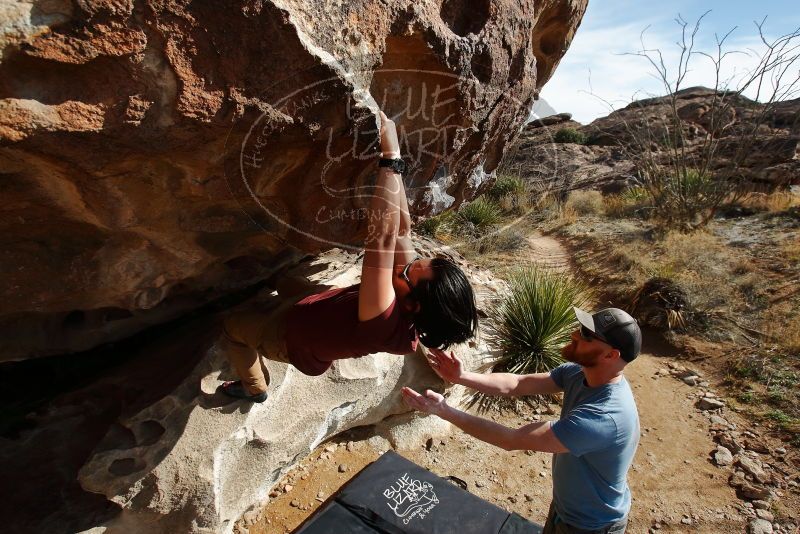 Bouldering in Hueco Tanks on 03/06/2020 with Blue Lizard Climbing and Yoga

Filename: SRM_20200306_1638380.jpg
Aperture: f/5.6
Shutter Speed: 1/500
Body: Canon EOS-1D Mark II
Lens: Canon EF 16-35mm f/2.8 L