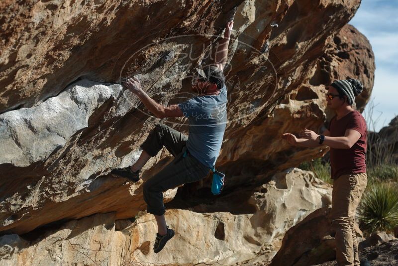 Bouldering in Hueco Tanks on 03/06/2020 with Blue Lizard Climbing and Yoga

Filename: SRM_20200306_1645170.jpg
Aperture: f/4.0
Shutter Speed: 1/640
Body: Canon EOS-1D Mark II
Lens: Canon EF 50mm f/1.8 II