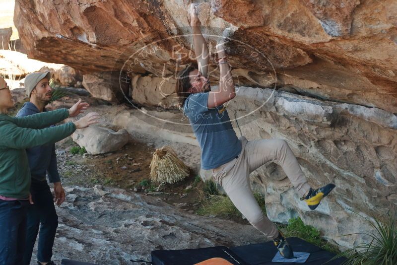 Bouldering in Hueco Tanks on 03/16/2020 with Blue Lizard Climbing and Yoga

Filename: SRM_20200316_0959090.jpg
Aperture: f/4.5
Shutter Speed: 1/320
Body: Canon EOS-1D Mark II
Lens: Canon EF 50mm f/1.8 II
