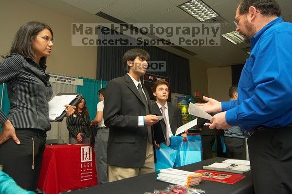 The Asian Business Students Association (ABSA) and the Hispanic Business Student Association (HBSA) hosted the career fair in the San Jacinto Residence Hall, Tuesday, February 6, 2007.

Filename: SRM_20070206_1832300.jpg
Aperture: f/6.3
Shutter Speed: 1/125
Body: Canon EOS-1D Mark II
Lens: Sigma 15-30mm f/3.5-4.5 EX Aspherical DG DF