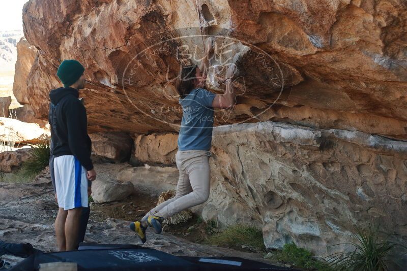 Bouldering in Hueco Tanks on 03/16/2020 with Blue Lizard Climbing and Yoga

Filename: SRM_20200316_1030510.jpg
Aperture: f/4.5
Shutter Speed: 1/500
Body: Canon EOS-1D Mark II
Lens: Canon EF 50mm f/1.8 II