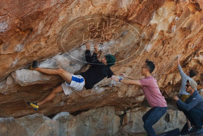 Bouldering in Hueco Tanks on 03/16/2020 with Blue Lizard Climbing and Yoga

Filename: SRM_20200316_1040560.jpg
Aperture: f/4.5
Shutter Speed: 1/500
Body: Canon EOS-1D Mark II
Lens: Canon EF 50mm f/1.8 II