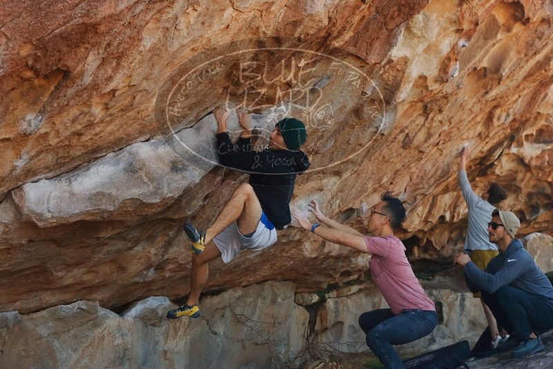 Bouldering in Hueco Tanks on 03/16/2020 with Blue Lizard Climbing and Yoga

Filename: SRM_20200316_1040570.jpg
Aperture: f/4.5
Shutter Speed: 1/500
Body: Canon EOS-1D Mark II
Lens: Canon EF 50mm f/1.8 II