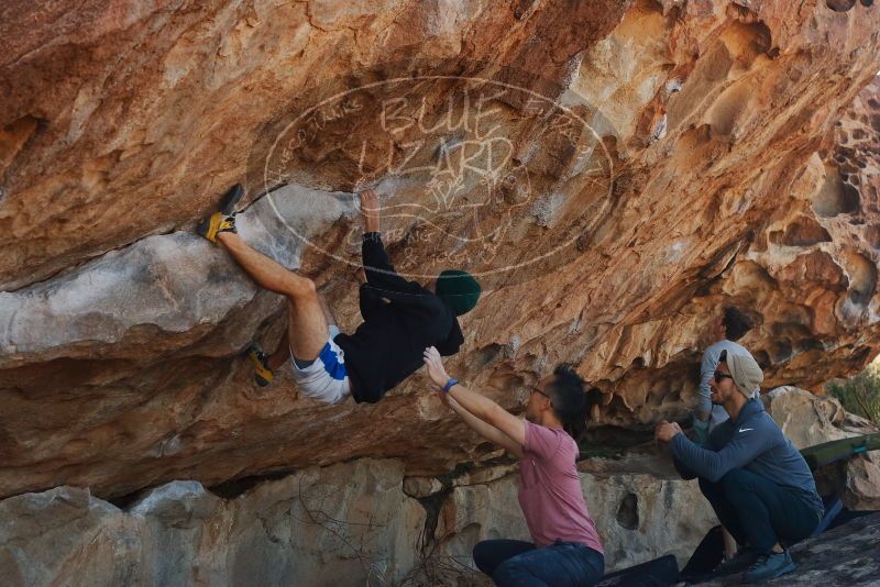 Bouldering in Hueco Tanks on 03/16/2020 with Blue Lizard Climbing and Yoga

Filename: SRM_20200316_1041050.jpg
Aperture: f/5.0
Shutter Speed: 1/500
Body: Canon EOS-1D Mark II
Lens: Canon EF 50mm f/1.8 II