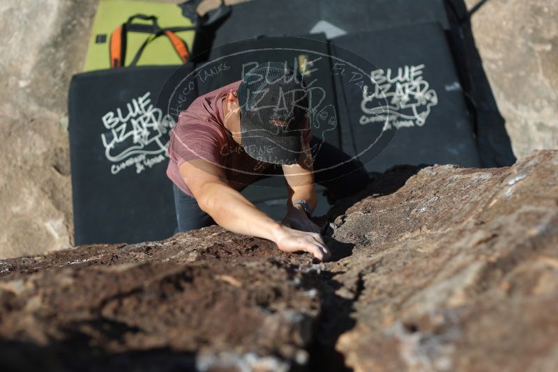 Bouldering in Hueco Tanks on 03/16/2020 with Blue Lizard Climbing and Yoga

Filename: SRM_20200316_1408270.jpg
Aperture: f/2.8
Shutter Speed: 1/2000
Body: Canon EOS-1D Mark II
Lens: Canon EF 50mm f/1.8 II
