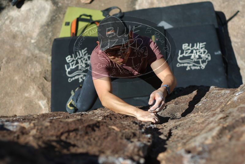 Bouldering in Hueco Tanks on 03/16/2020 with Blue Lizard Climbing and Yoga

Filename: SRM_20200316_1408340.jpg
Aperture: f/2.8
Shutter Speed: 1/1600
Body: Canon EOS-1D Mark II
Lens: Canon EF 50mm f/1.8 II