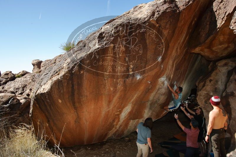 Bouldering in Hueco Tanks on 03/16/2020 with Blue Lizard Climbing and Yoga

Filename: SRM_20200316_1509360.jpg
Aperture: f/8.0
Shutter Speed: 1/250
Body: Canon EOS-1D Mark II
Lens: Canon EF 16-35mm f/2.8 L
