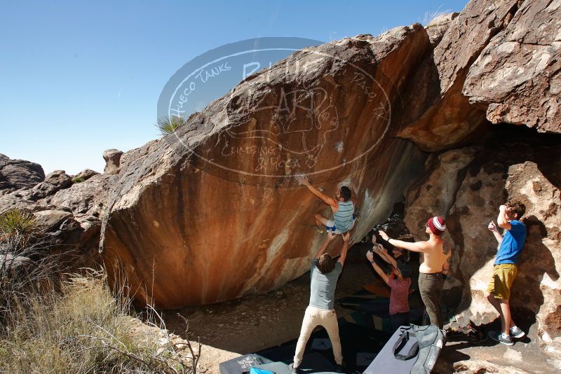 Bouldering in Hueco Tanks on 03/16/2020 with Blue Lizard Climbing and Yoga

Filename: SRM_20200316_1510160.jpg
Aperture: f/8.0
Shutter Speed: 1/250
Body: Canon EOS-1D Mark II
Lens: Canon EF 16-35mm f/2.8 L