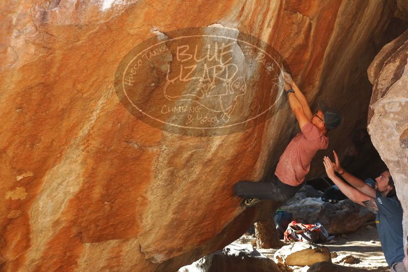 Bouldering in Hueco Tanks on 03/16/2020 with Blue Lizard Climbing and Yoga

Filename: SRM_20200316_1716530.jpg
Aperture: f/4.0
Shutter Speed: 1/250
Body: Canon EOS-1D Mark II
Lens: Canon EF 50mm f/1.8 II
