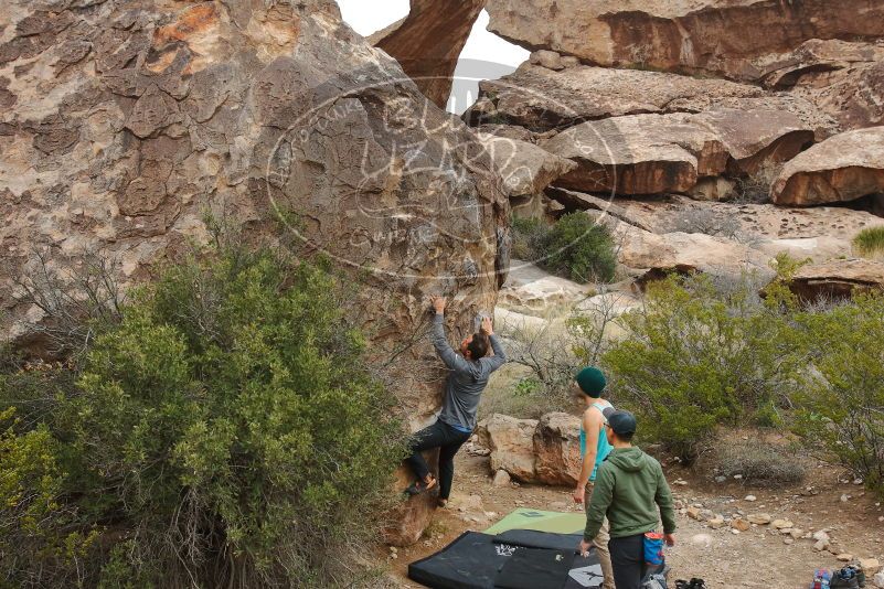Bouldering in Hueco Tanks on 03/15/2020 with Blue Lizard Climbing and Yoga

Filename: SRM_20200315_0932570.jpg
Aperture: f/8.0
Shutter Speed: 1/250
Body: Canon EOS-1D Mark II
Lens: Canon EF 16-35mm f/2.8 L