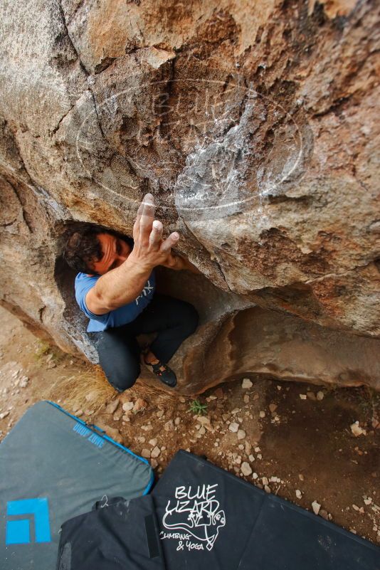 Bouldering in Hueco Tanks on 03/15/2020 with Blue Lizard Climbing and Yoga

Filename: SRM_20200315_0958511.jpg
Aperture: f/5.6
Shutter Speed: 1/500
Body: Canon EOS-1D Mark II
Lens: Canon EF 16-35mm f/2.8 L
