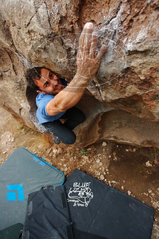 Bouldering in Hueco Tanks on 03/15/2020 with Blue Lizard Climbing and Yoga

Filename: SRM_20200315_0958531.jpg
Aperture: f/5.6
Shutter Speed: 1/400
Body: Canon EOS-1D Mark II
Lens: Canon EF 16-35mm f/2.8 L