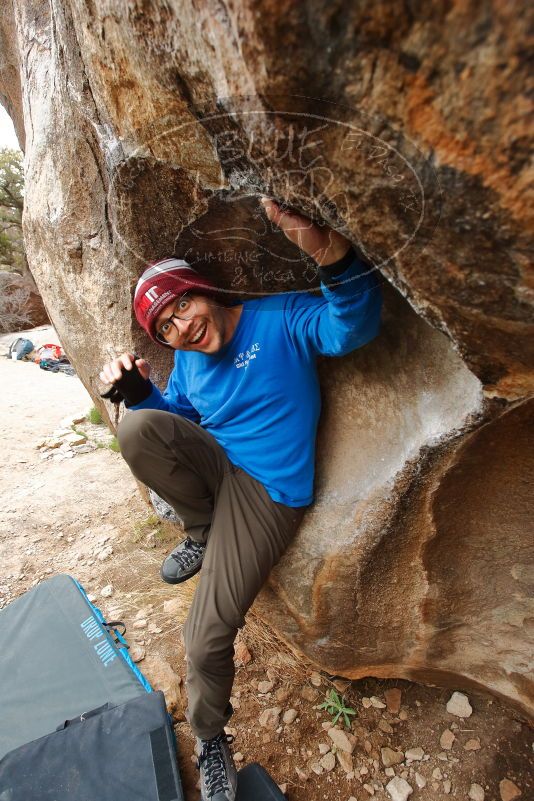 Bouldering in Hueco Tanks on 03/15/2020 with Blue Lizard Climbing and Yoga

Filename: SRM_20200315_1013180.jpg
Aperture: f/5.6
Shutter Speed: 1/160
Body: Canon EOS-1D Mark II
Lens: Canon EF 16-35mm f/2.8 L