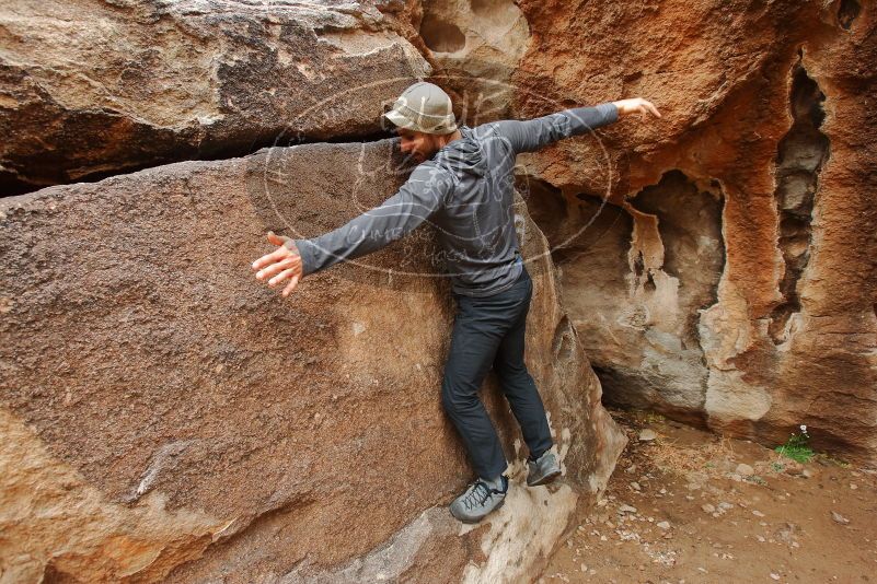 Bouldering in Hueco Tanks on 03/15/2020 with Blue Lizard Climbing and Yoga

Filename: SRM_20200315_1057130.jpg
Aperture: f/5.6
Shutter Speed: 1/200
Body: Canon EOS-1D Mark II
Lens: Canon EF 16-35mm f/2.8 L