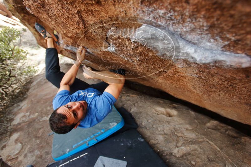 Bouldering in Hueco Tanks on 03/15/2020 with Blue Lizard Climbing and Yoga

Filename: SRM_20200315_1220470.jpg
Aperture: f/3.5
Shutter Speed: 1/400
Body: Canon EOS-1D Mark II
Lens: Canon EF 16-35mm f/2.8 L