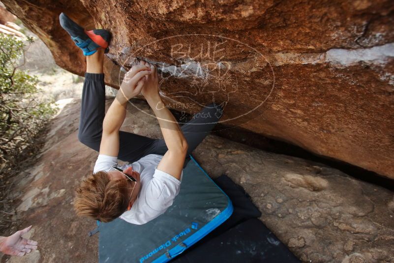 Bouldering in Hueco Tanks on 03/15/2020 with Blue Lizard Climbing and Yoga

Filename: SRM_20200315_1222520.jpg
Aperture: f/4.5
Shutter Speed: 1/320
Body: Canon EOS-1D Mark II
Lens: Canon EF 16-35mm f/2.8 L