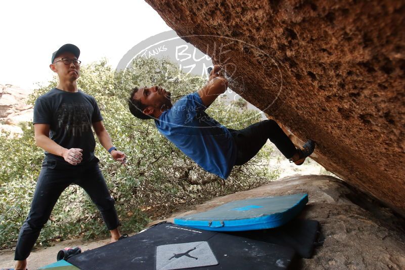 Bouldering in Hueco Tanks on 03/15/2020 with Blue Lizard Climbing and Yoga

Filename: SRM_20200315_1225410.jpg
Aperture: f/4.5
Shutter Speed: 1/320
Body: Canon EOS-1D Mark II
Lens: Canon EF 16-35mm f/2.8 L